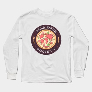 Pizza Earth Society Long Sleeve T-Shirt